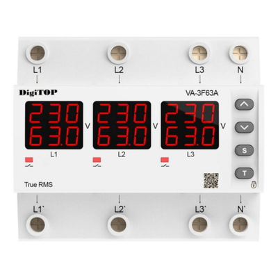 Реле напряжения с контролем тока &ndash; VA-3F63A M6R  VA-3F63A M6R фото