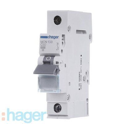 Автоматичний вимикач Hager 50A MCN150  MCN150 фото
