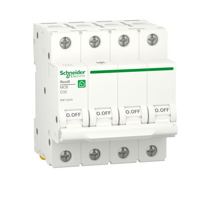Автоматичний вимикач RESI9 Schneider Electric 32 А, 4P, категорія С, 6кА R9F12432 фото