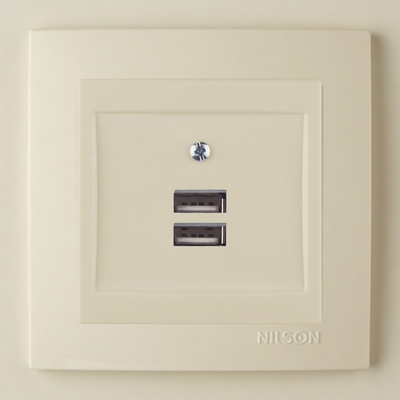 РОЗЕТКА NILSON TOURAN 2-НА USB 2.0А 24121081 фото