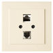 РОЗЕТКА NILSON TOURAN КОМП. CAT6e+ТЕЛ.CAT3E 24121049 фото 1