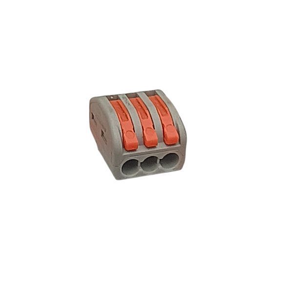 Конектор на 3 контакти 400В 32A сірий CN-3P-400V-32A-GR фото