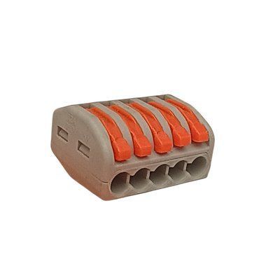 Конектор на 5 контактів 400В 32A сірий CN-5P-400V-32A-GR фото