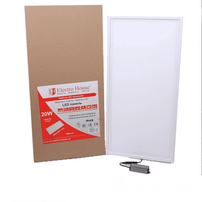 LED панель Прямокутна 6500К 295х595 мм 20 Вт 1800 Лм EH-PB-0012 фото