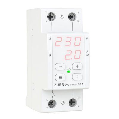 Реле напряжения с контролем тока ZUBR CV2-50 red ZUBR CV2-50 red фото