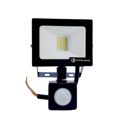 LED прожектор с д. движения 10 Вт 6500К 900 Лм IP65 EH-LP-211 фото
