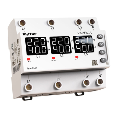Реле напряжения з контролем тока &ndash; VA-3F40A M6W VA-3F40A M6W фото