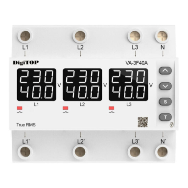 Реле напряжения з контролем тока &ndash; VA-3F40A M6W VA-3F40A M6W фото